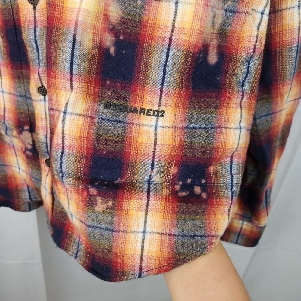 DSQUARED2 check-pattern shirt size M(50) new no tags - Picture 9 of 16